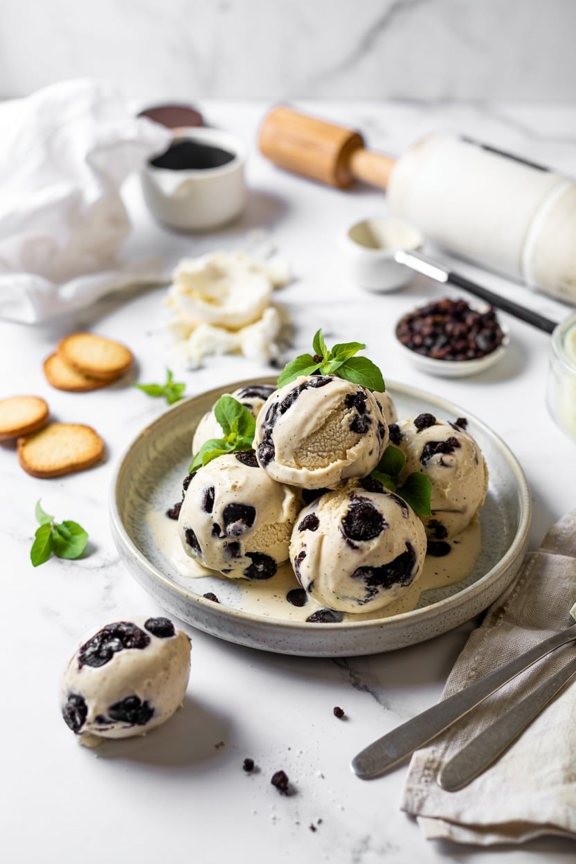 Cookies and Cream No-Churn Ice Cream
