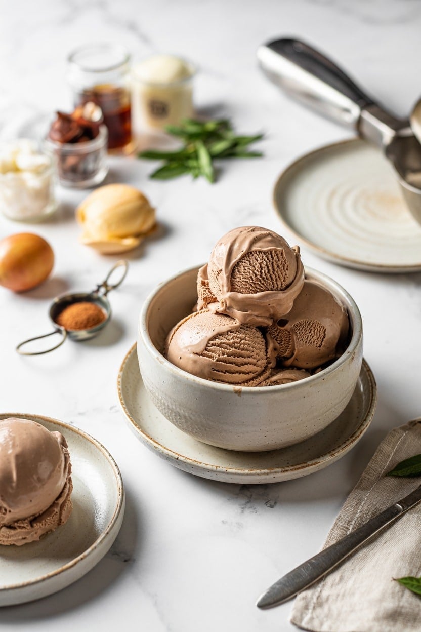 Mocha Espresso No-Churn Ice Cream