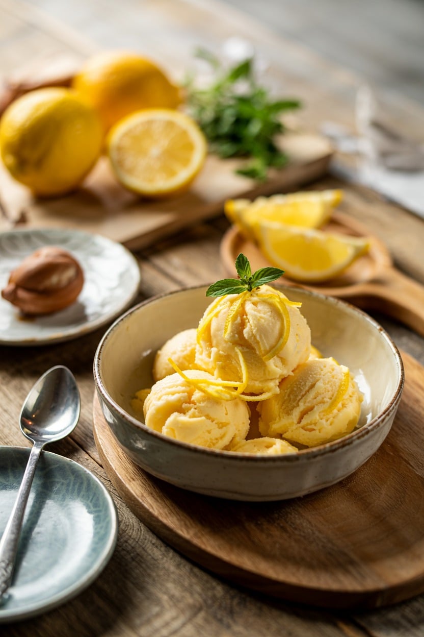 Classic Lemon Sorbet