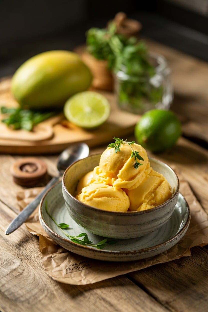 Mango Lime Sorbet