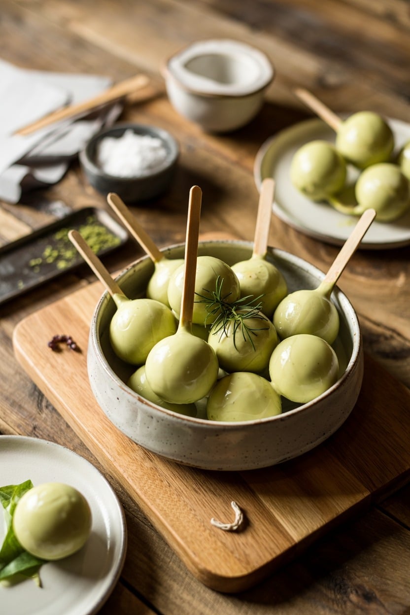 Matcha Green Tea Coconut Pops