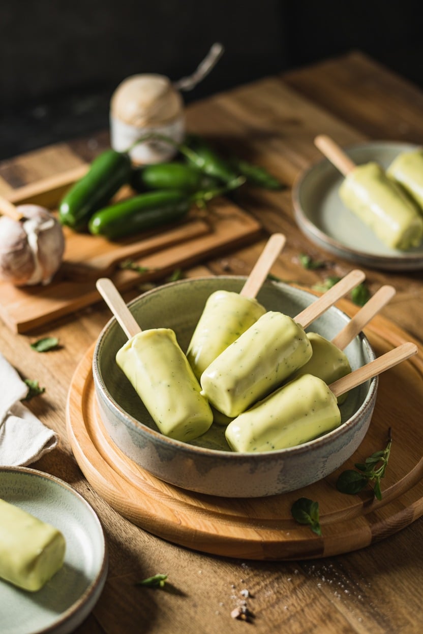 Pineapple Jalapeño Cream Pops