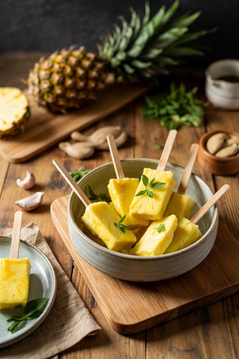 Tropical Turmeric Pineapple Pops
