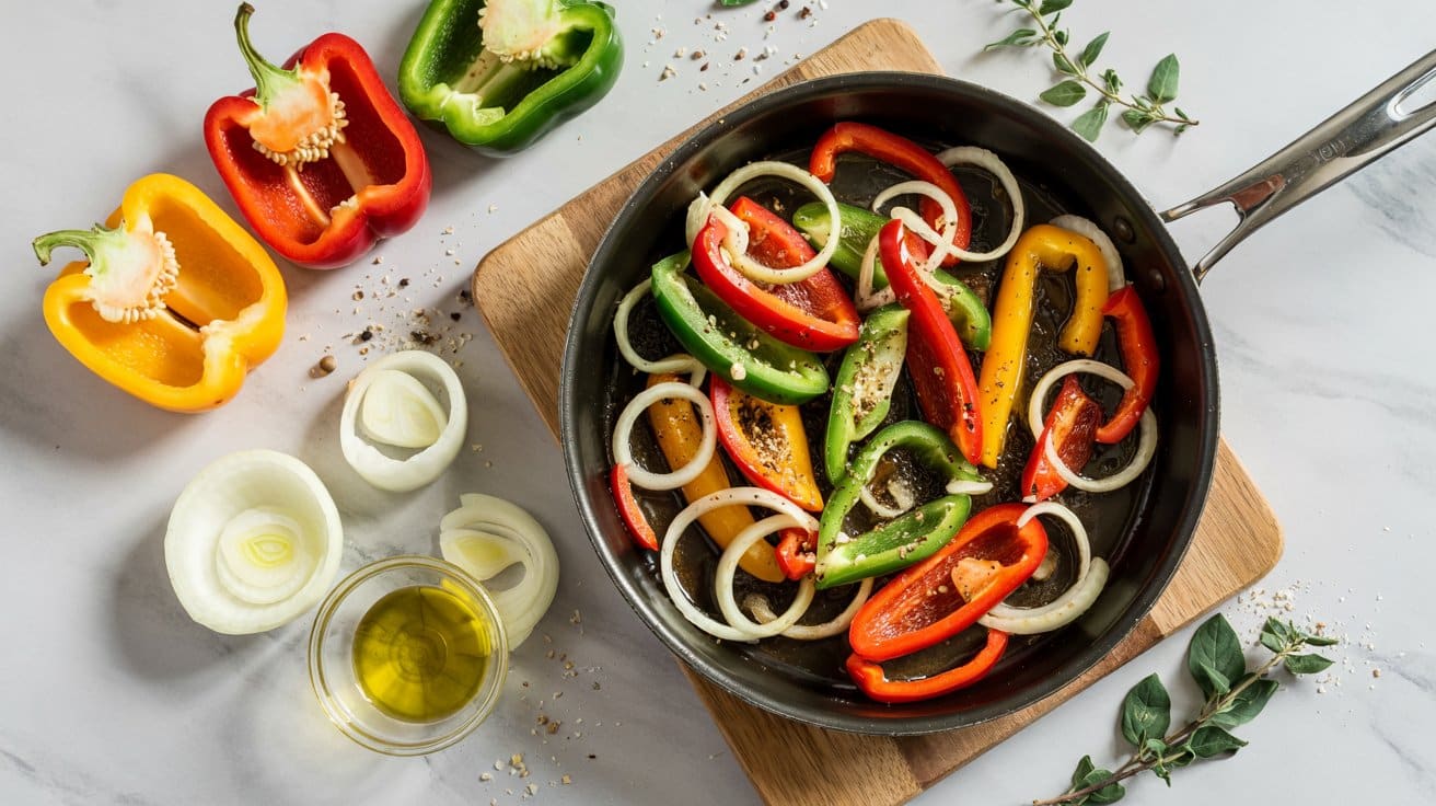20 skillet sauteed peppers and onions a EJYltE1NT8WmePbhIyFzJQ Y6pjSS6GTb 0W TKIDbtpA