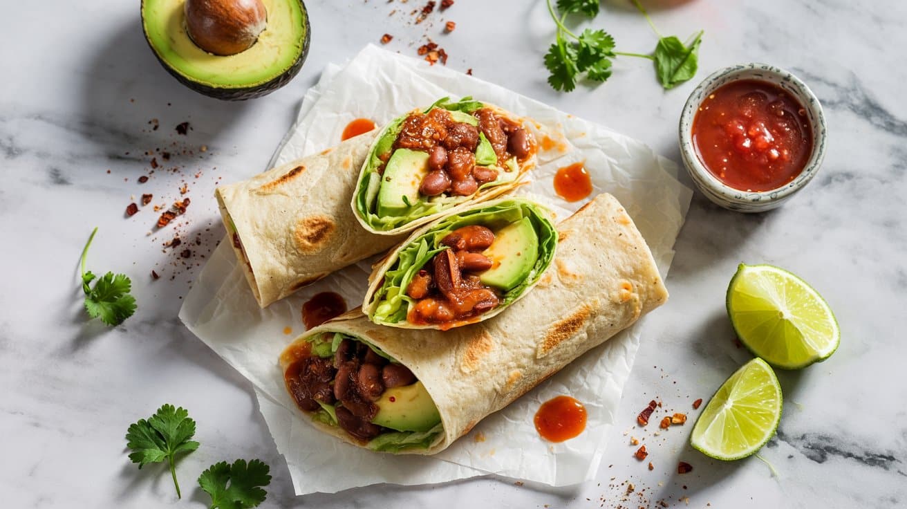 20 spicy bean and avocado wraps a bright CJNK B 2QFWXf6kdJLjm8w gudk9p1FRnSFO2HzZVR5eA