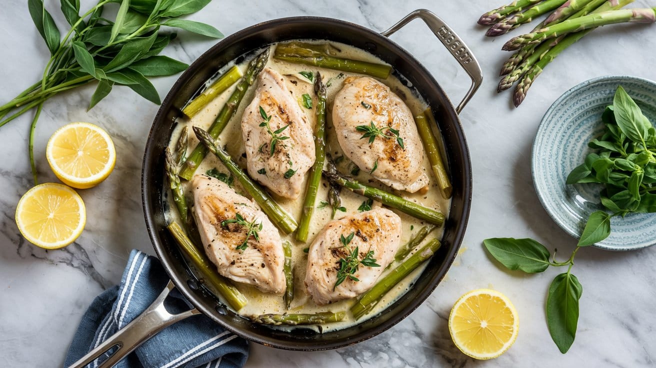 20 tarragon chicken skillet with asparag 9d865jTbQ CNQ0dCCNZk7g UOVH4ts S8qv16feP8RRCw
