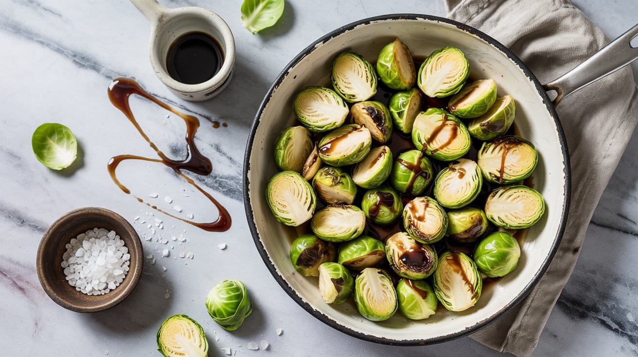 3 one pan brussels sprouts with balsamic qNT tfRIRGihoWVLTNt8Ig gYeDPLDTTKmrFYPNjJ1p2w