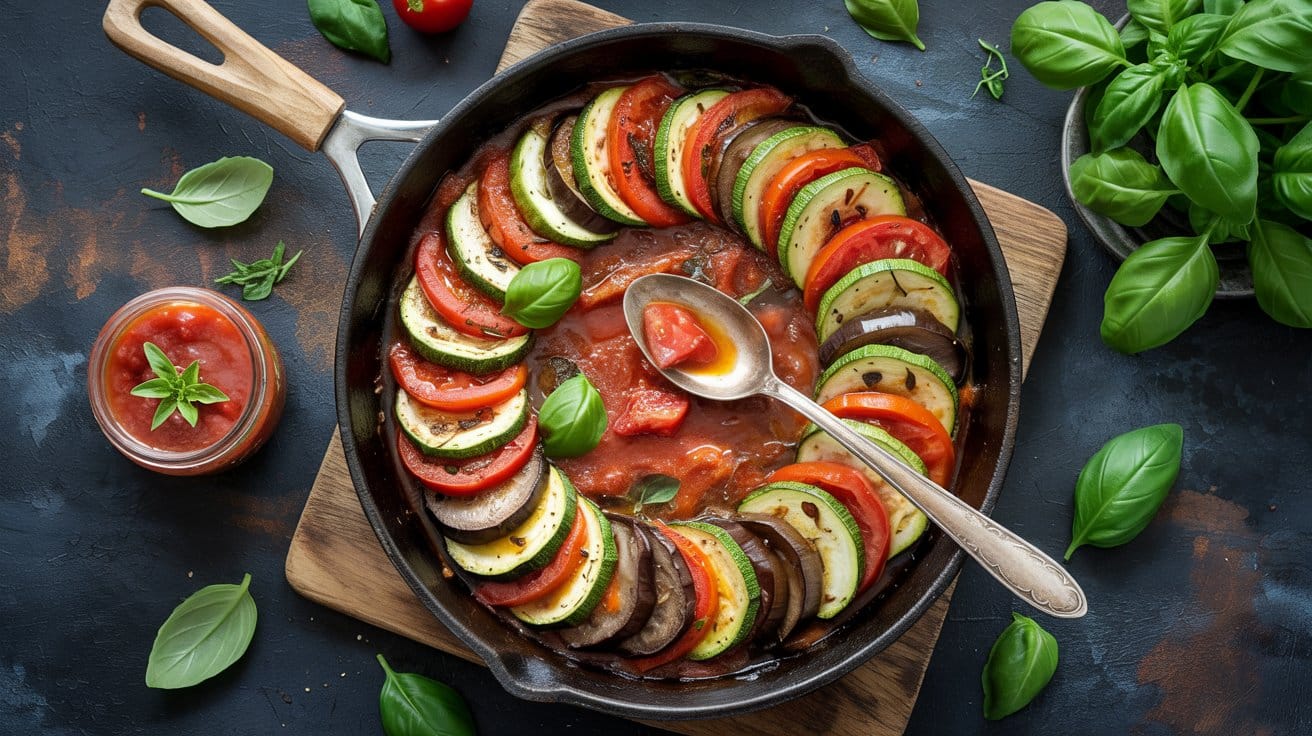 4 skillet ratatouille a bright top down 9yX Xh48RZCpD38C9FK5eg 122Z2fMkSkGD sDiV76PBg