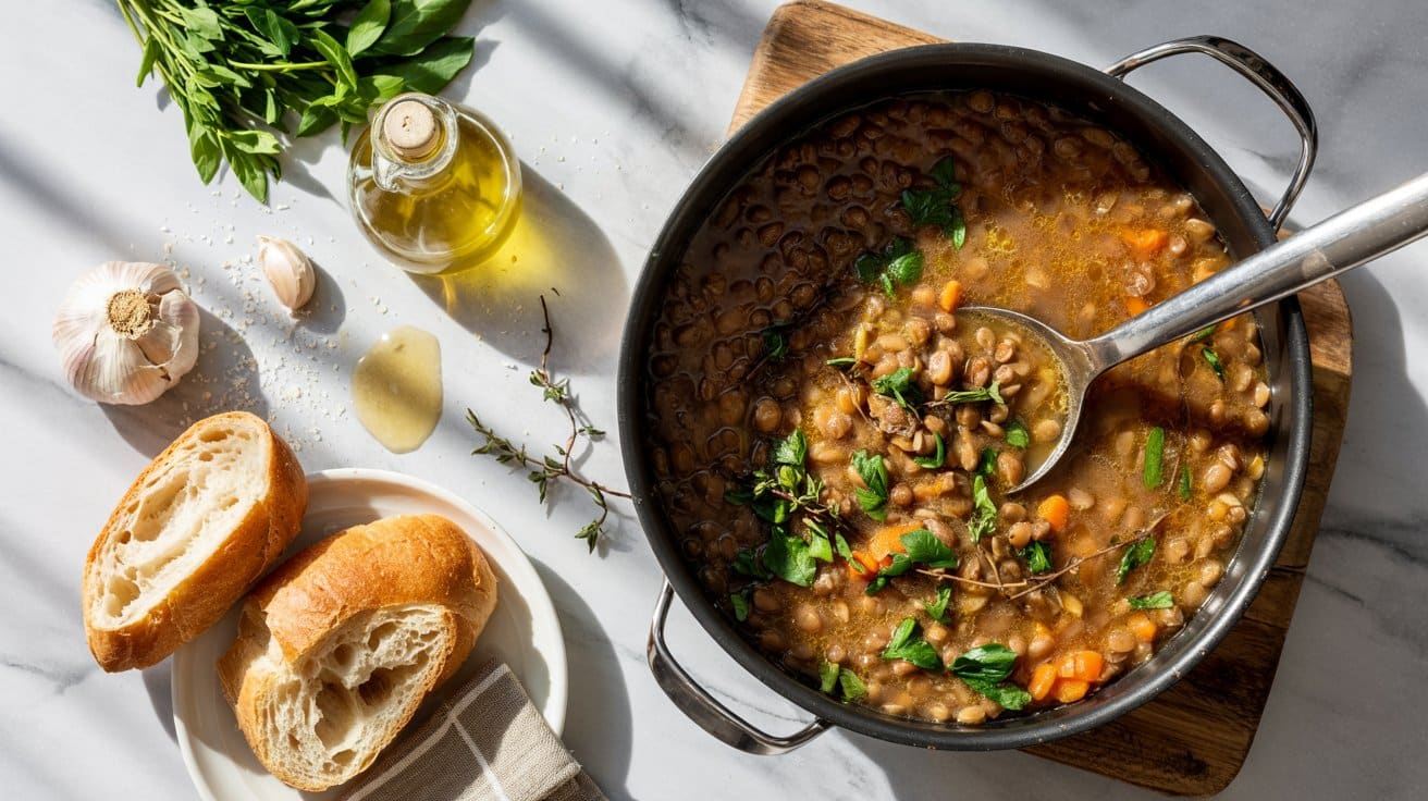 5 lentil soup with garlic and herbs a br 0A7QBvUqT1yrcME0AOLJQA WWMKYQ6TRgKbdbSvjB14yQ