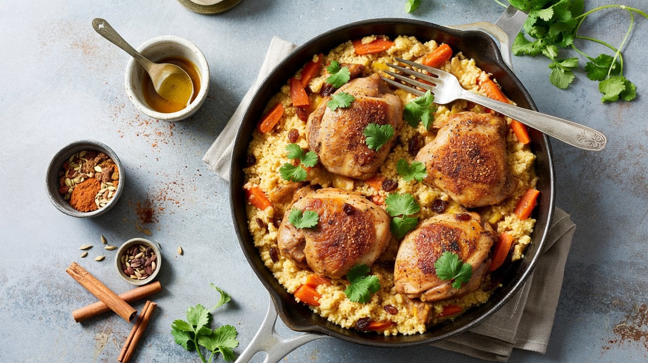 5 moroccan spiced chicken skillet with c OoWEilRSRn6eb CG0hhsjA WRzyIYT8RU2J9 jf4a5 sA
