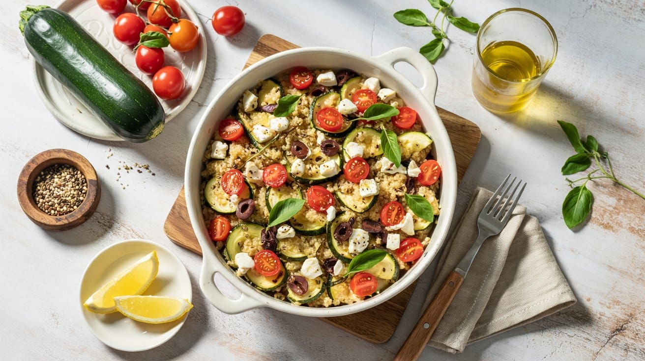 5 vegetarian mediterranean quinoa bake a QQJSKt7gTFuu8pkWwL2SCQ 9bQnIFdwSfmYu3Tjf2ihZg