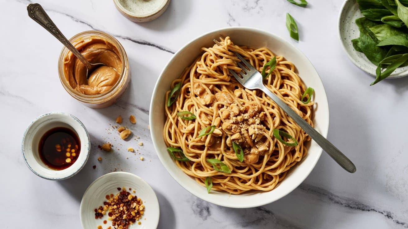 7 peanut butter noodles a bright top dow 9KhVMPZyQdK0FrF0YbcnPA 0PA57YwqQ6ORQ1 o9LlWHQ