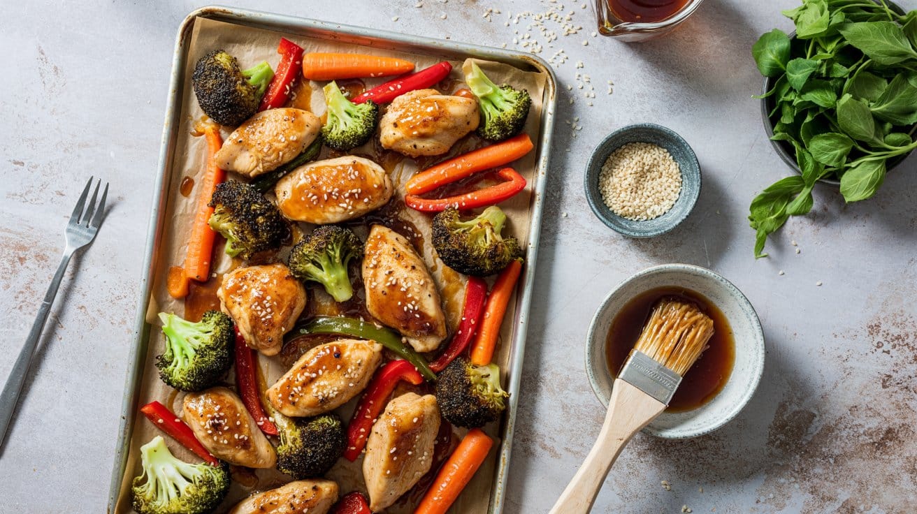 8 honey garlic chicken and veggie sheet bSLg662S K8fur 8yGJtw xRuSKEfrTrC3dPCrO2nkKA