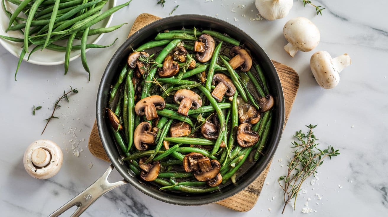 8 sauteed green beans with mushrooms and n9gm5mnZQG67pKqrR0EdIQ XC3Oz8r5REePGz6pgtm30A