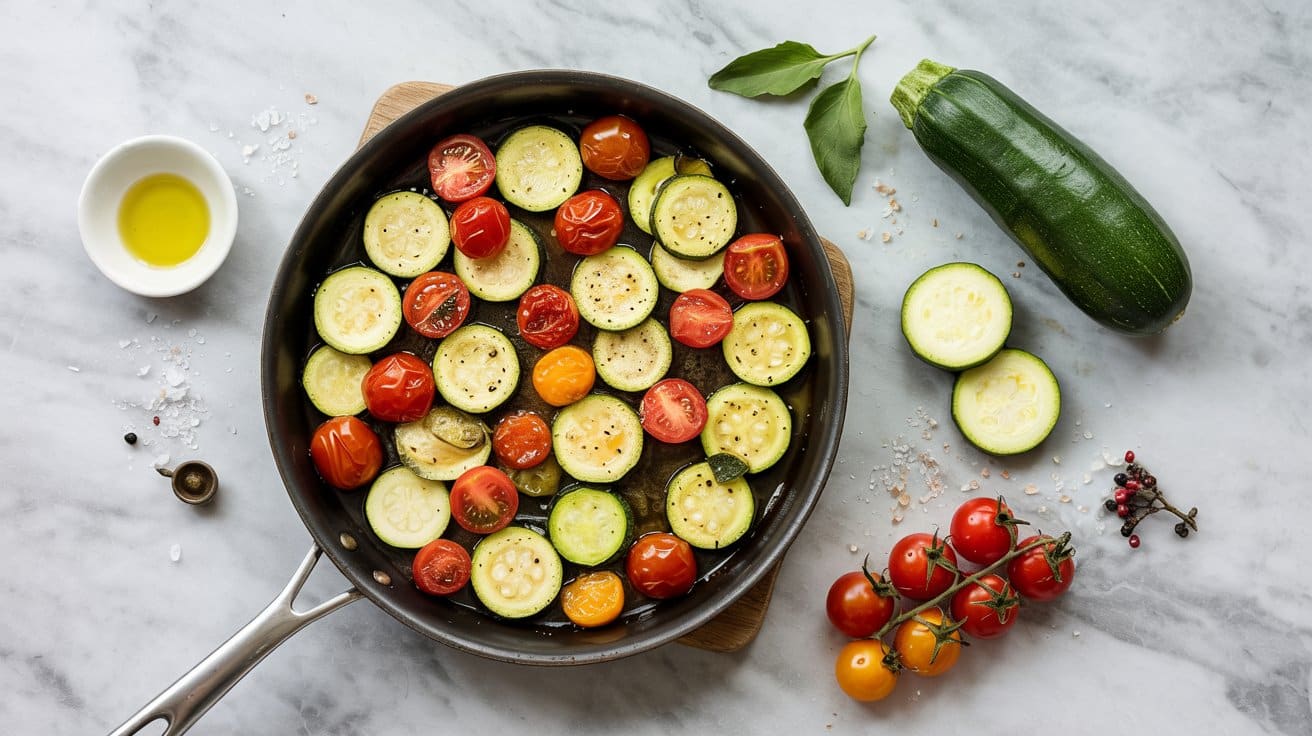 8 sauteed zucchini and cherry tomatoes a PMS7A75ESpOHePctJt89yQ h2kQDUzyRI25mTU3iOctnQ