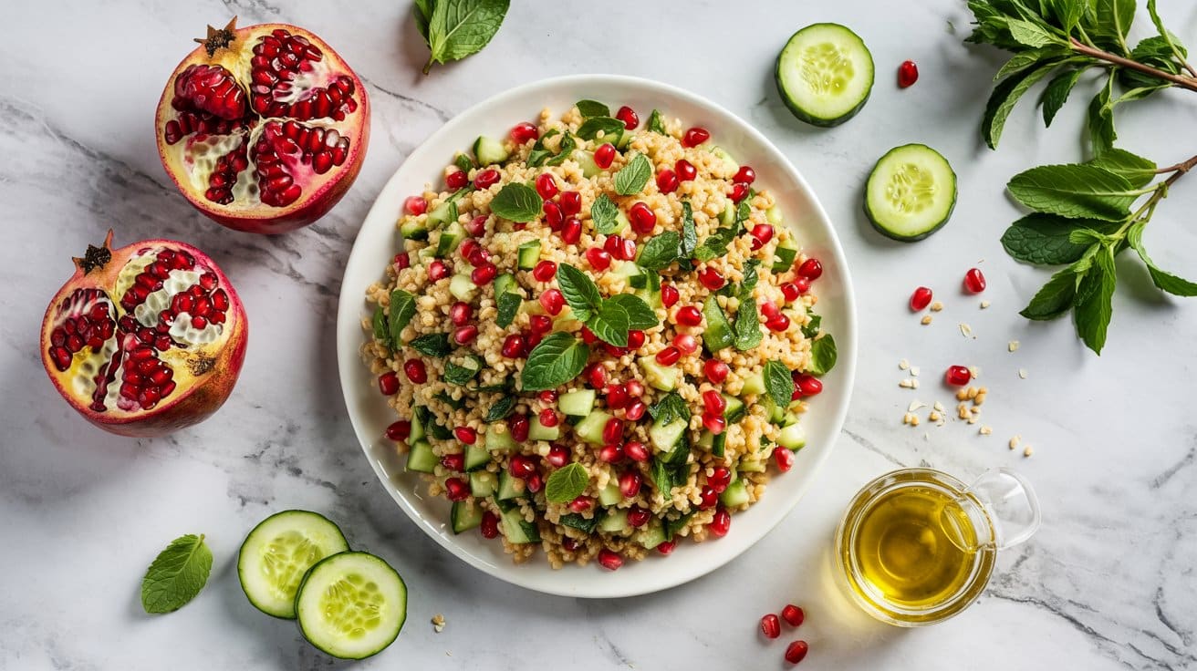 9 bulgur wheat salad with cucumber mint 3rGejmpcRLiXgrUHBLmung dcTT3YwAT9yWqjMwY0wopQ