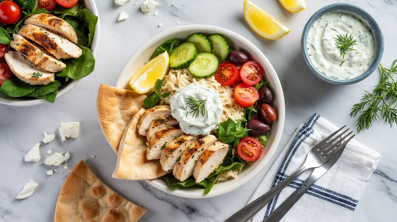 9 greek chicken bowls with tzatziki a br 3b9 LoCATX2toN5Kh7vWbQ 4aMq QTvSseedtczOZL6Gw