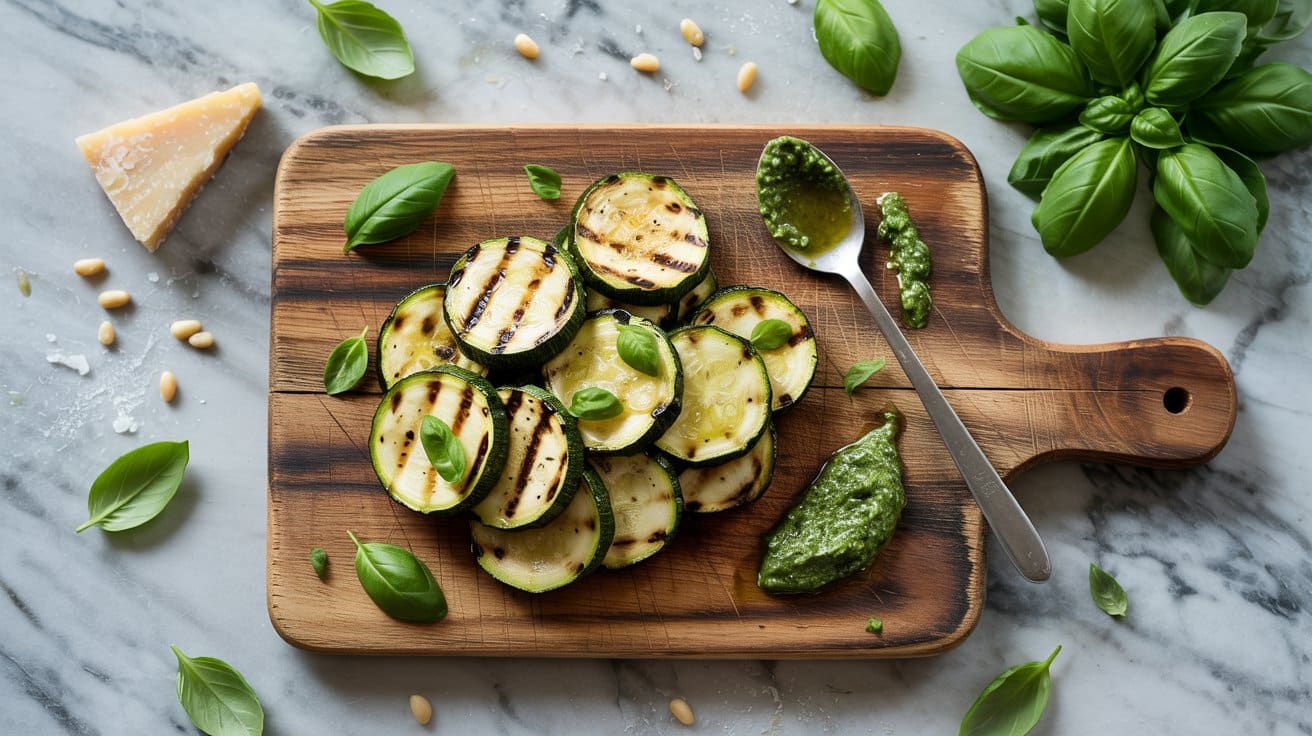 9 grilled zucchini with basil pesto a br 5Qld4W6BRF z8cCA6SAV7A Laflsa6oTMefHbGXoexFXg