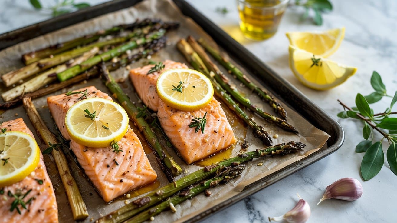 9 zesty lemon garlic salmon with roasted DHXm PnSQF6OFpkY4VmL8A O5wYyVW6Rk6GgOrR 6kLPw