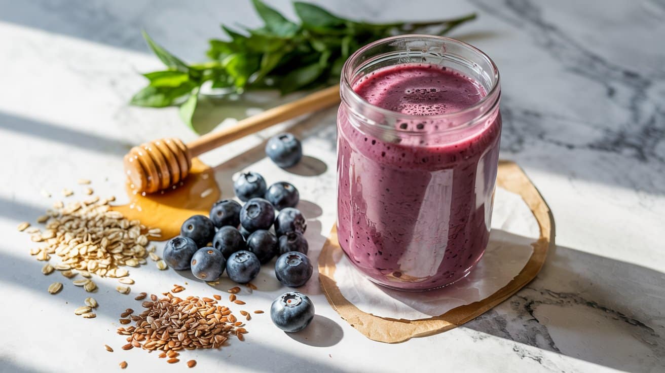 1 classic blueberry flax smoothie a brig PNtteL8lSp6DsjH T1coZQ 4JLnOKnwQW BQqRR6eSxTg
