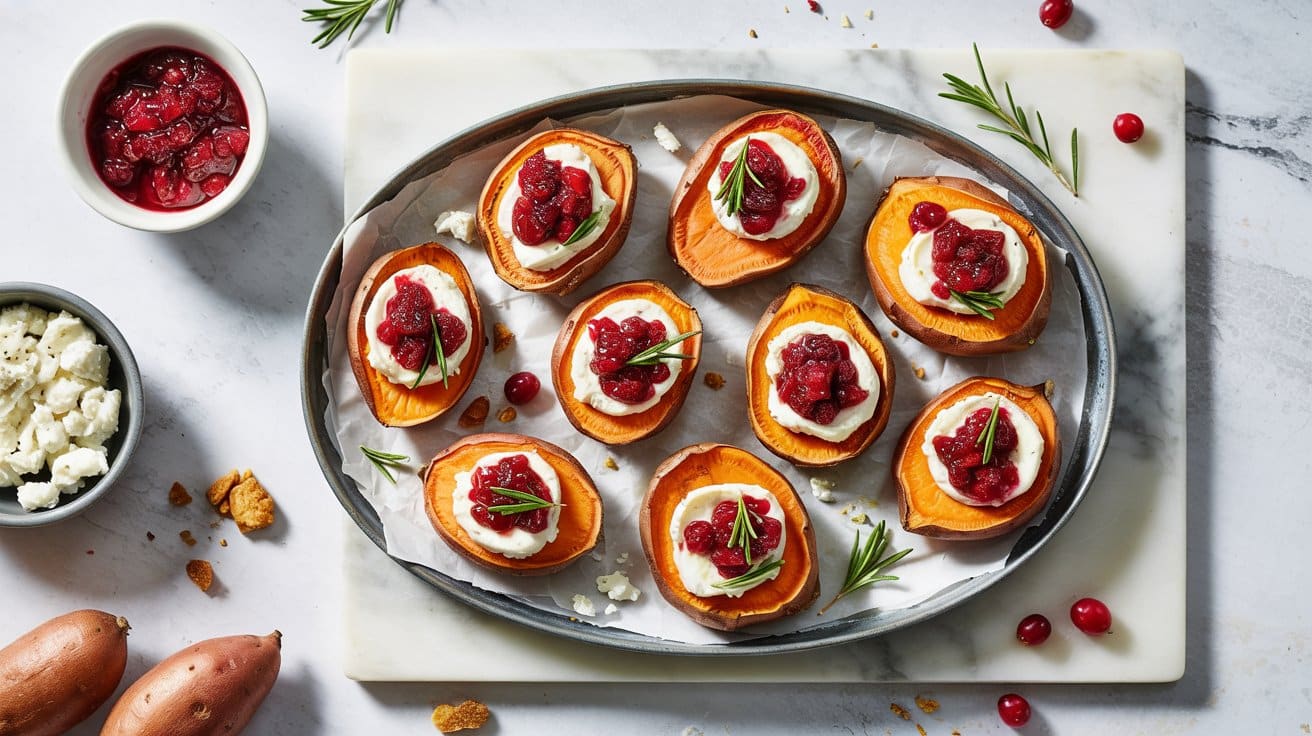 11 sweet potato rounds with goat cheese XJgnqipwSxab fHREtCpRA eGt EWDSSC6Iubsw8Yt5Q