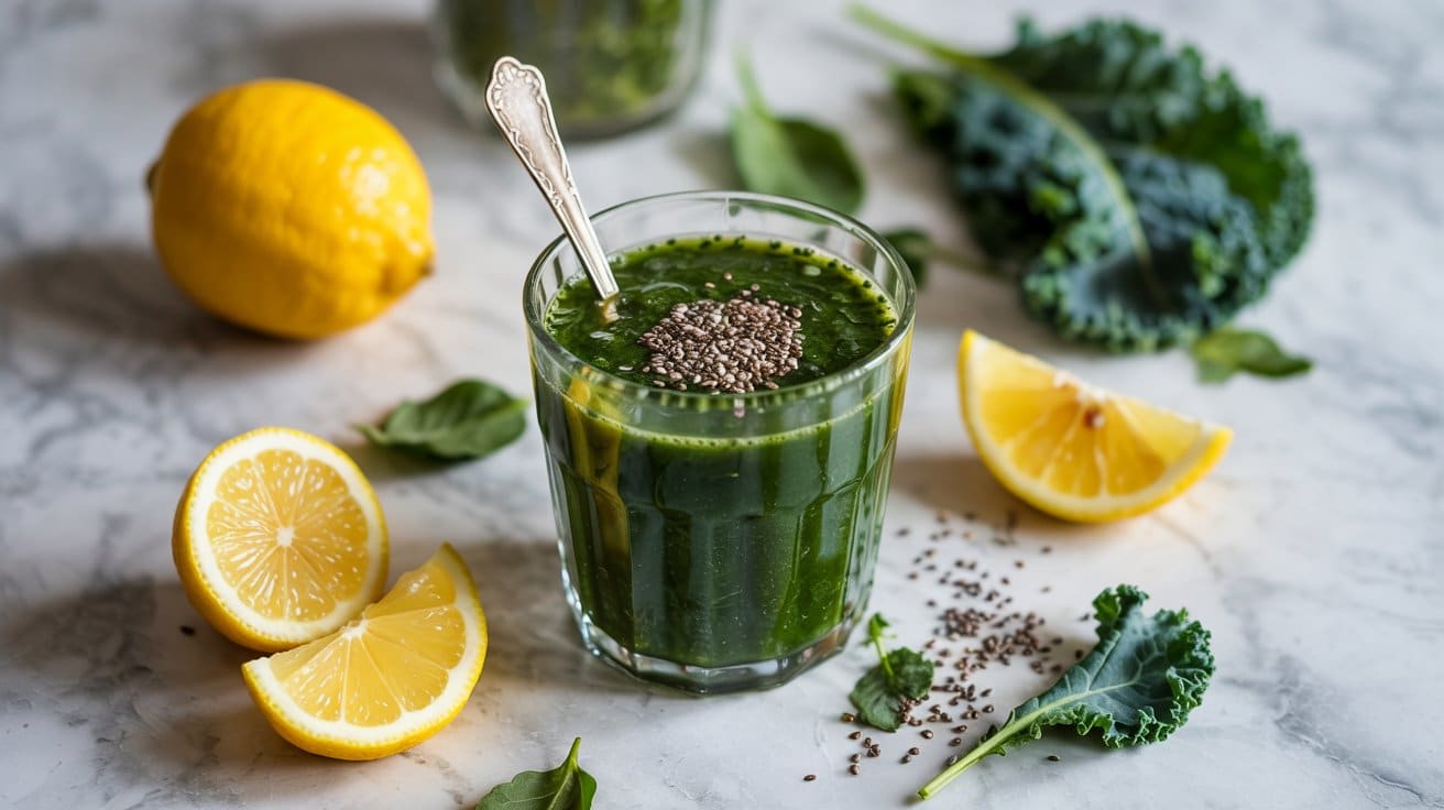 12 lemon kale chia seed smoothie a brigh fMj54rBPQ9aNhgnLh9eURQ 1tTc1UedROuj DPha6L6dw