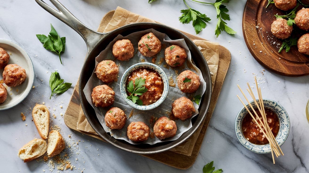 12 mini meatballs with tangy dipping sau vNF0BCKmQyG3TybX2WJp0g zidSvlDkQ2qYB6gcSPk1Xw