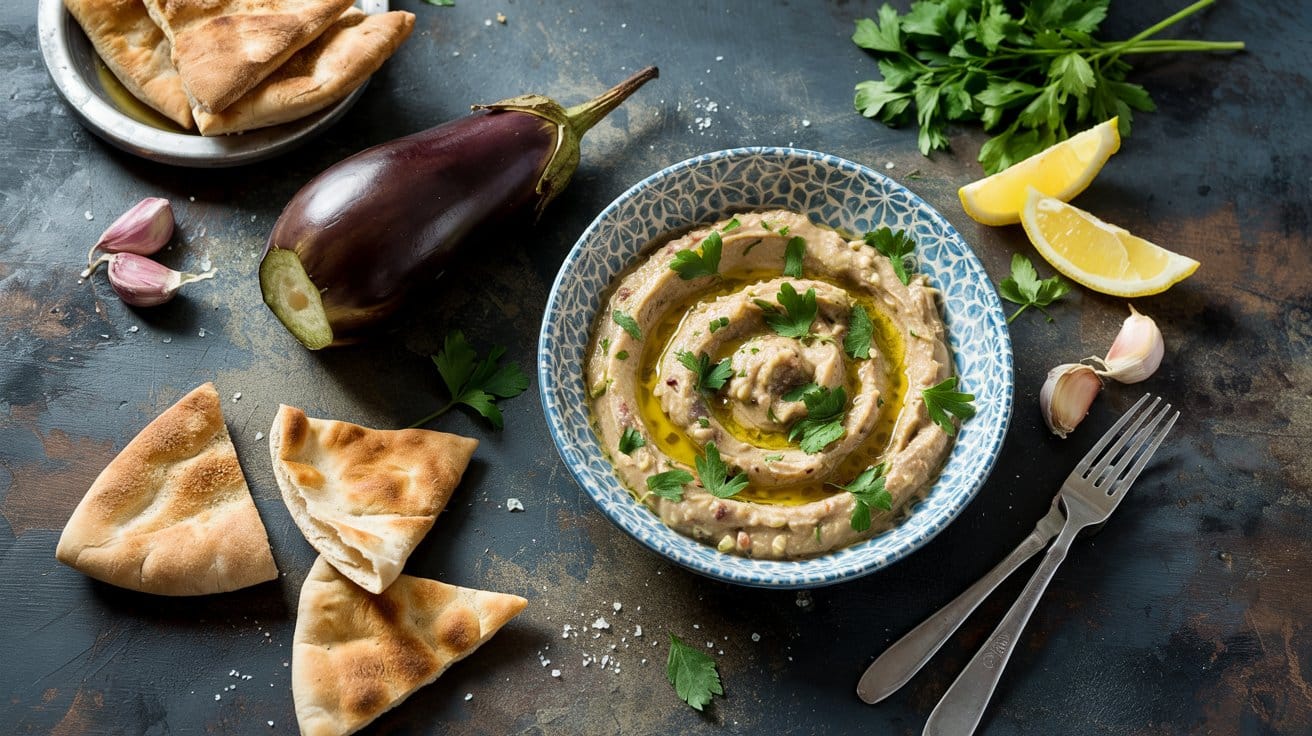 12 smoky eggplant baba ganoush a bright bc24ooyQiO qB Uy Qlpw DhDUjfSzTC6VZ56pRujIzg