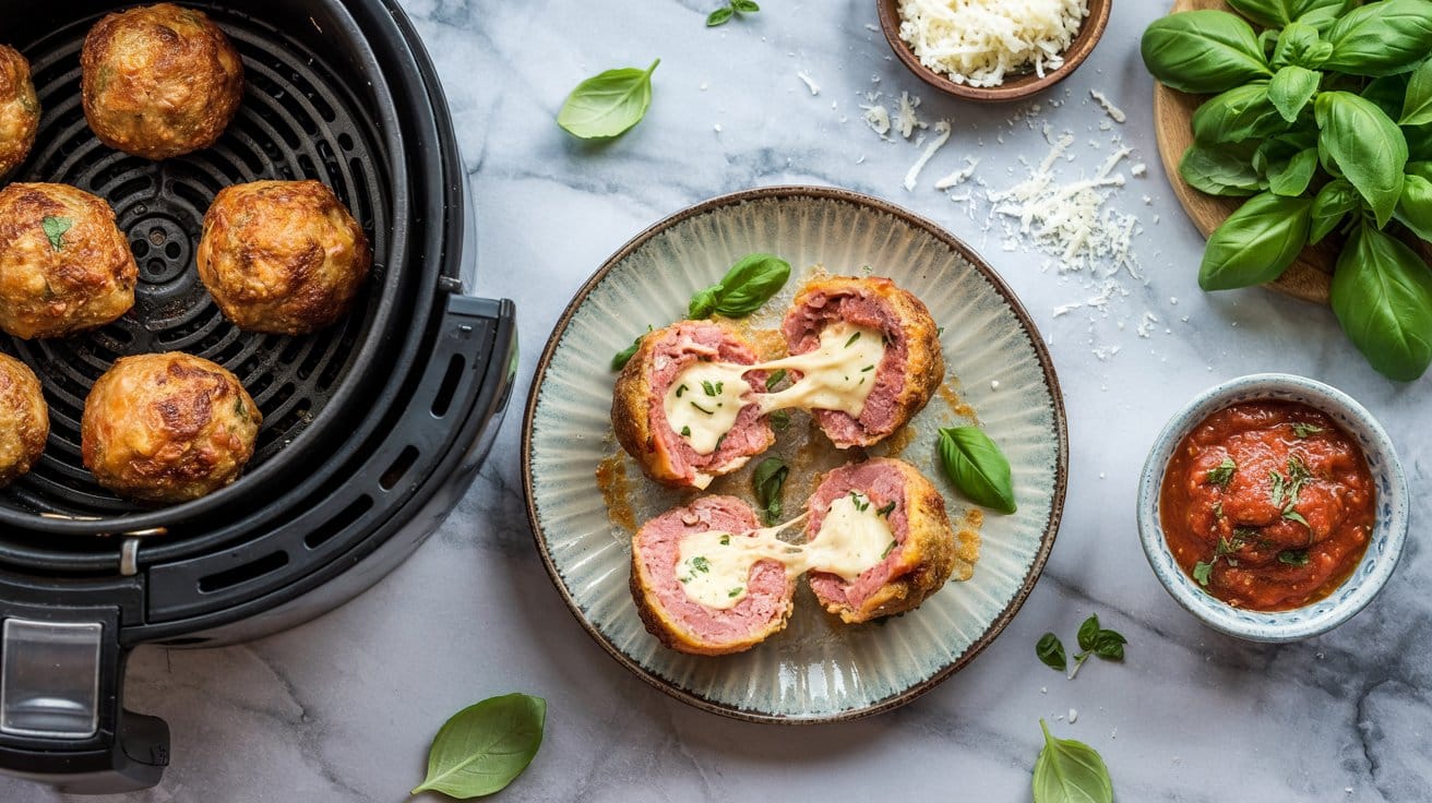 13 air fryer cheese stuffed meatballs a sTLZqvBdQ024N8e1kMOCSQ qrmhA0afSf6Xi9mFclK3fg