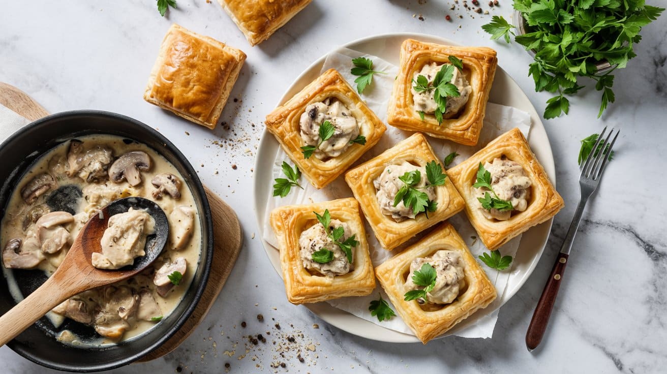 14 chicken and mushroom puff pastry vol u7n5YWU7T5O333mfkeoBxg UDvNEj7JTD yzZX78H Ig