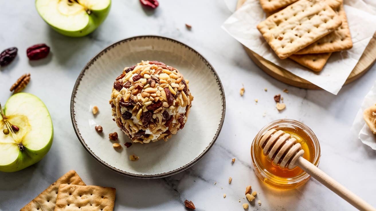 16 herbed goat cheese ball with nuts and J255rPLyRpipVeR7ssCH5Q QsurUwLlS7GHxmJZzuumrQ