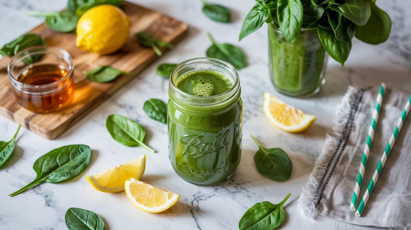 2 spinach lemon green goddess smoothie a gP5oOVD2R1aYhsC ulEk2g Wlbfzah5T7uy0gQ95KvZ3w
