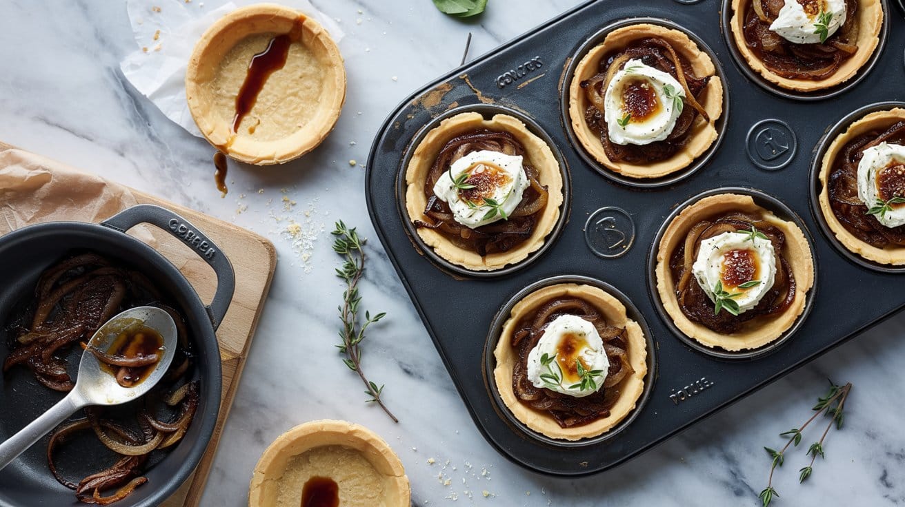 4 caramelized onion and goat cheese tart hkwK 2pnRceFASyJmK0wxQ 3Wv0X4pJQhKv9pydLBDPBg