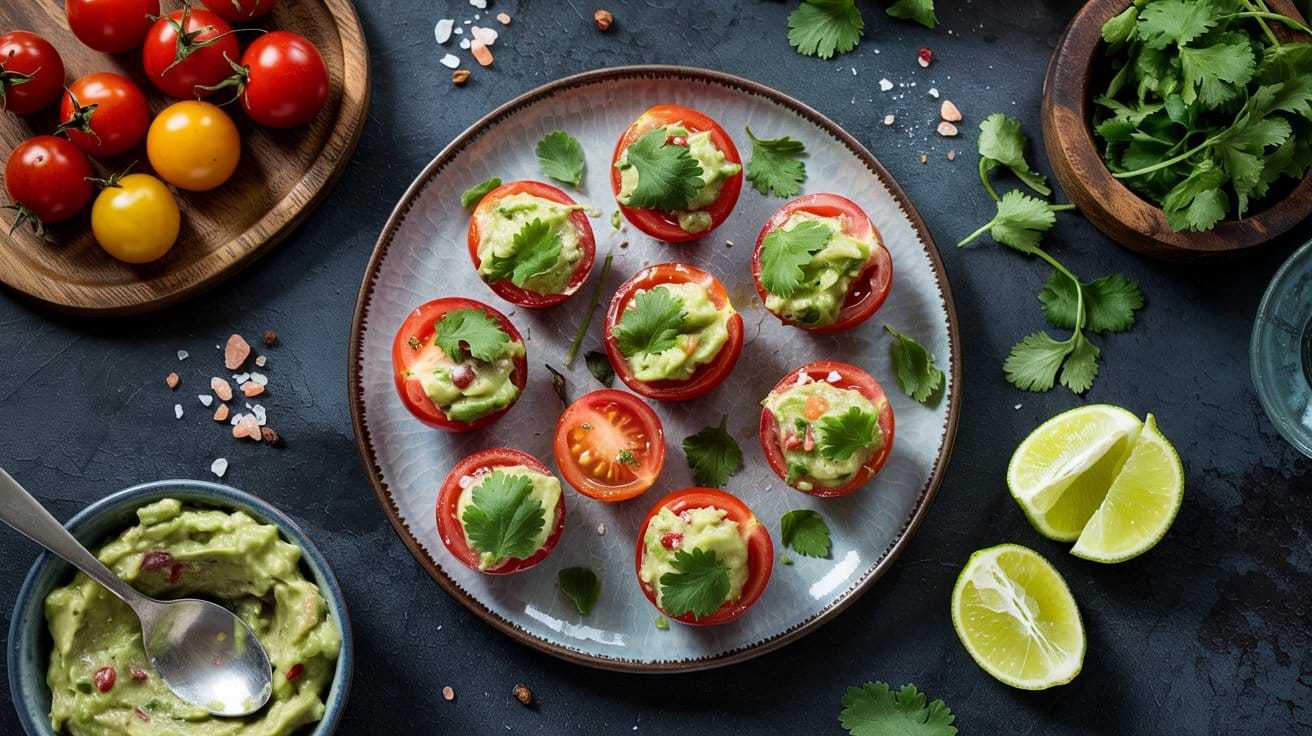 5 guacamole stuffed cherry tomatoes a br EHKtlqoUS OAXEkTYt15OA MEHSsshDQ4adz3mXiGcD7Q