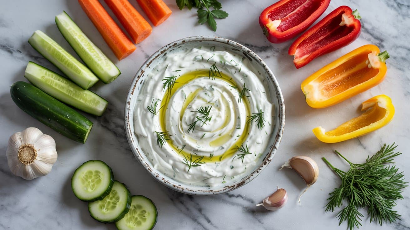 6 greek tzatziki with crudite a bright t 3W4eDrGRHWElmz0 4qsUg qgbm fEUTdmfWKPQRAfvdw