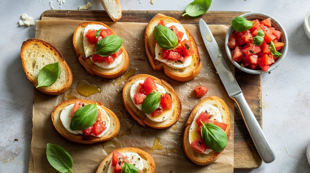 8 bruschetta with tomato basil mozzarell YMcI6sQ3QfC9NdmHlF6DEQ NXUtzh sT u5m3ZkVb9hKg
