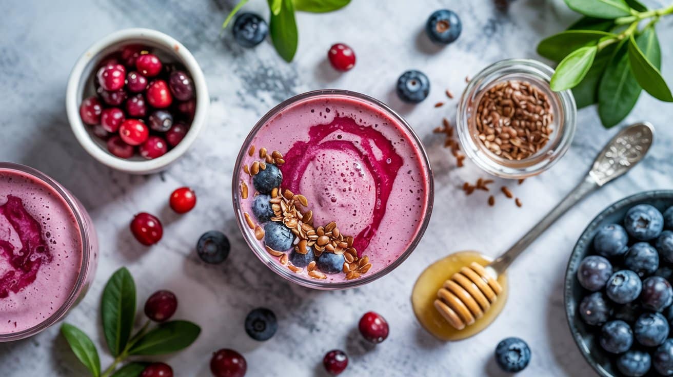 8 cranberry flax blueberry smoothie a br 9oeK FbfT36aw Dpj9qmeg UYbo1uUfST2nQS3oJZwfaQ