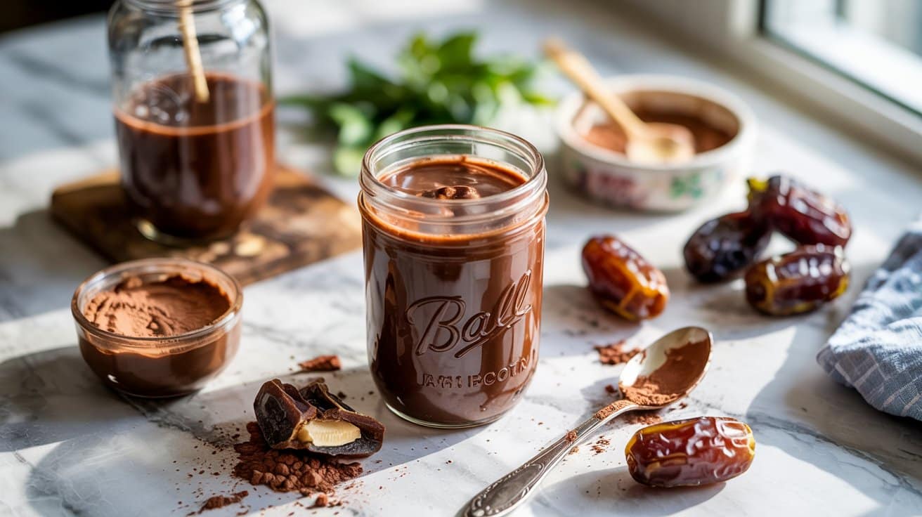 9 date sweetened raw chocolate smoothie CCIqJ6sVQpSgbjrqRqiOBw WXmjwYamSM2JhKjfcwnFlw