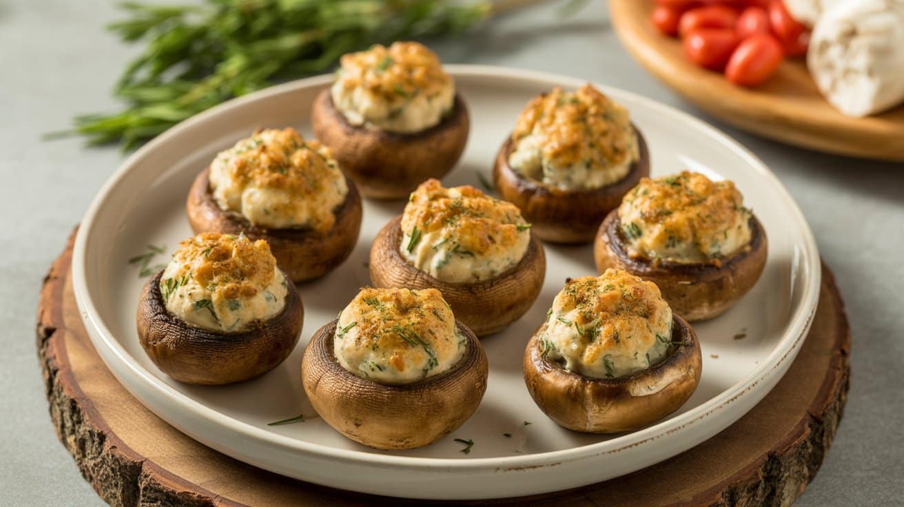 1 air fryer stuffed mushrooms with cream mJO mT1VRNKSTi 8qRoCyQ iAwsC 8jQkWJpuQqzbNoTQ
