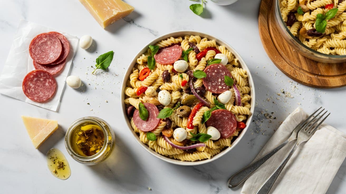 1 classic italian pasta salad with salam Ki1gbw4WRfONJLAI4VsJKg UoOuWkoHSOe0dTnlZdYUUg