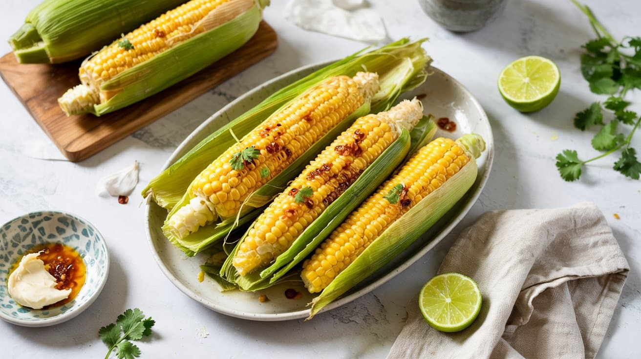 1 grilled corn on the cob with chili lim tLiKRumISU2ujpxyzU9Y5Q GEYbzWeRS6yUuhSalpsiCA