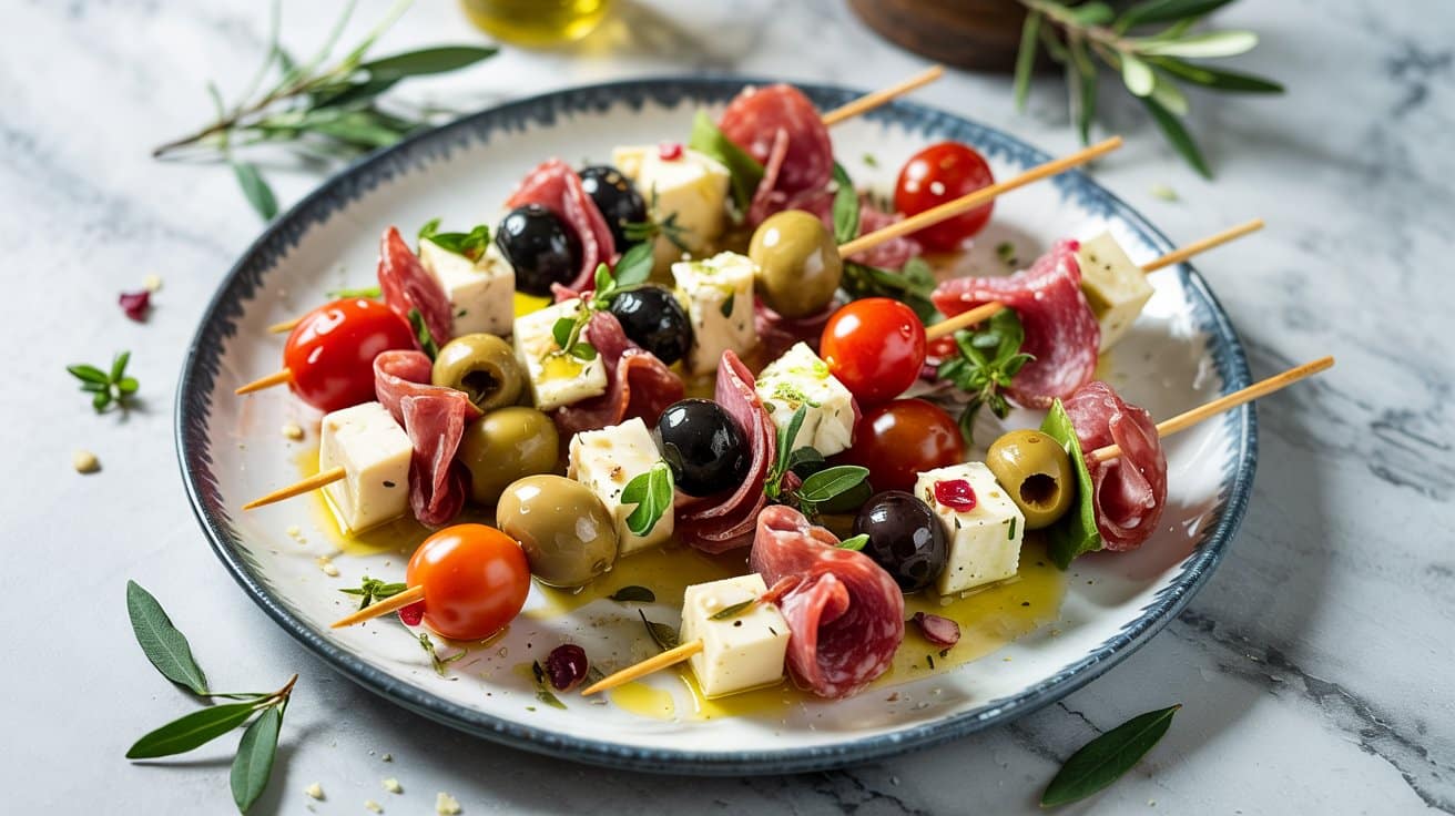 10 antipasto skewers with olives cheese 37CgBmsMQ5mktfva1Gj1bw TcADNeVPQwK8v4l3RN84uQ