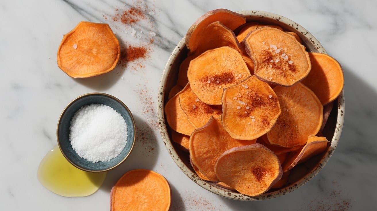 10 baked sweet potato chips with spices gtWtAMHsTZCxJ5nBrno5Wg tkF7jWhcSDijpxpiagd3cw