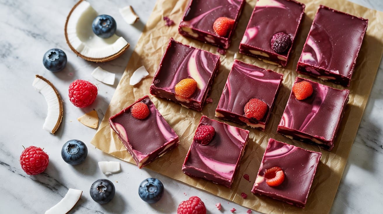 10 berry coconut milk fudge bars a brigh HM8Oafq6RwaR4NJ4c6FoMg 6k62vm4KSkmOuTSPhdbaWg