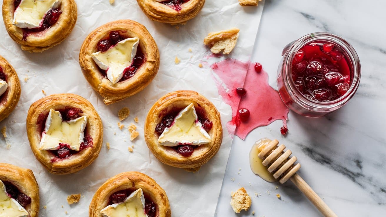 10 brie and cranberry puff pastry bites hI6u2xhdS8y2Qj6PjAvjmw 3SpPz9NmT42LcDsdR5TDKg