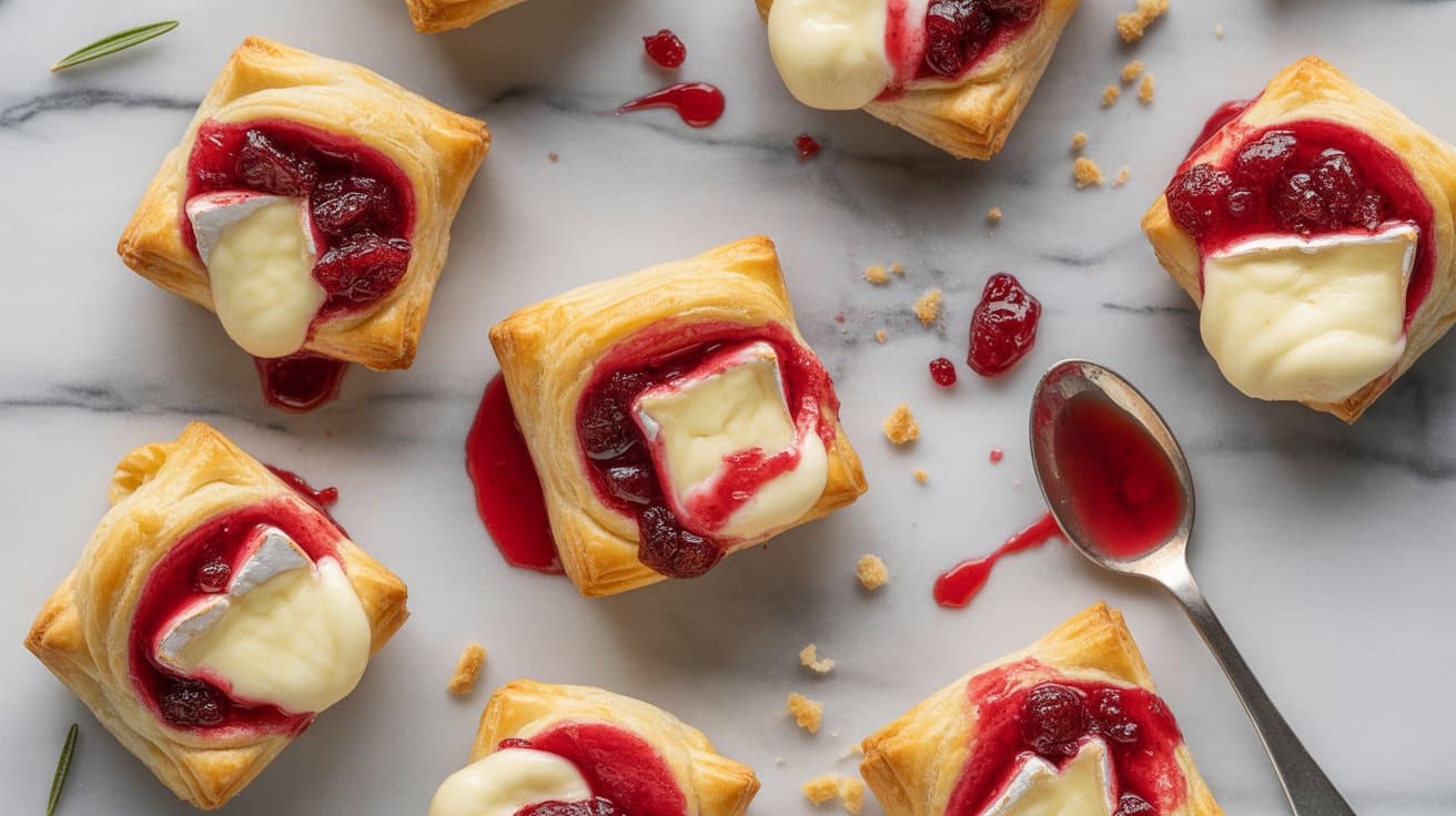 10 cranberry brie puff pastry bites a br 1bCojdUZTDqMflSmATi7nw Kzd2fl cQZ2SruLAeN1DsQ