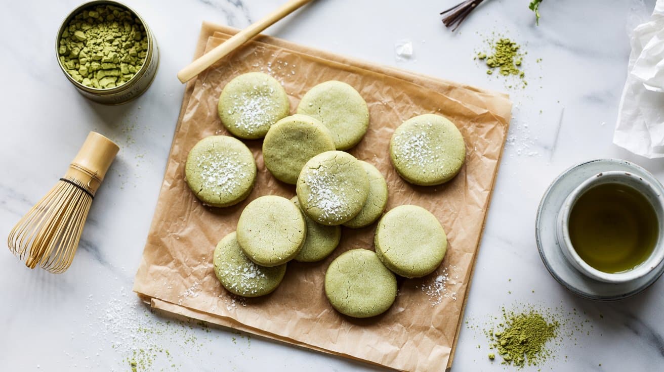 10 matcha green tea shortbread cookies a TL WfegoSSyIFw77QrK5sA 7VxwjMQhTR6P38tnfoC2sg