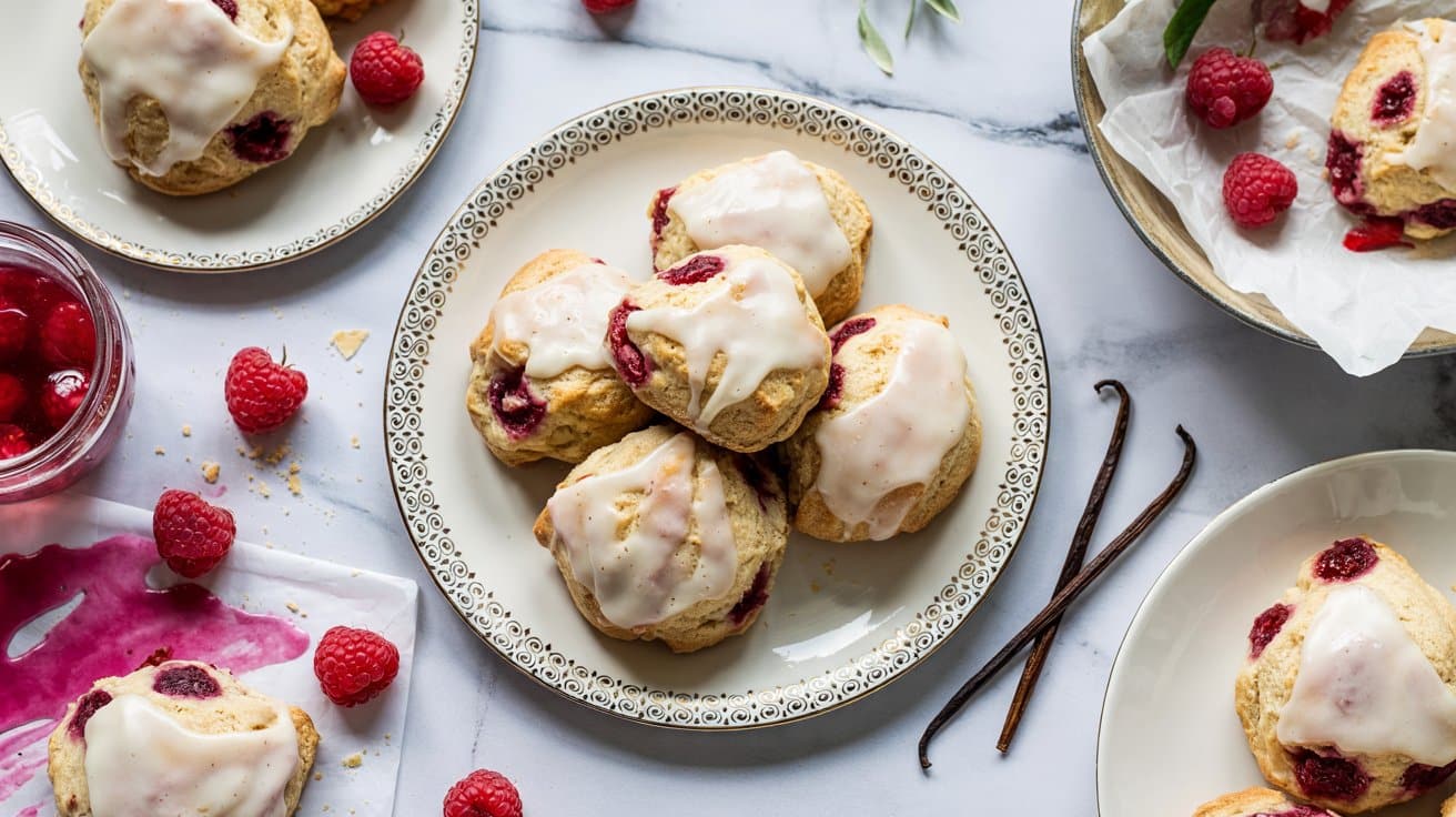 10 vanilla bean raspberry scones a brigh lphyFyG3TymN90iC6Eg hA UDnTXoLcRW61n6Dt8kz4yw