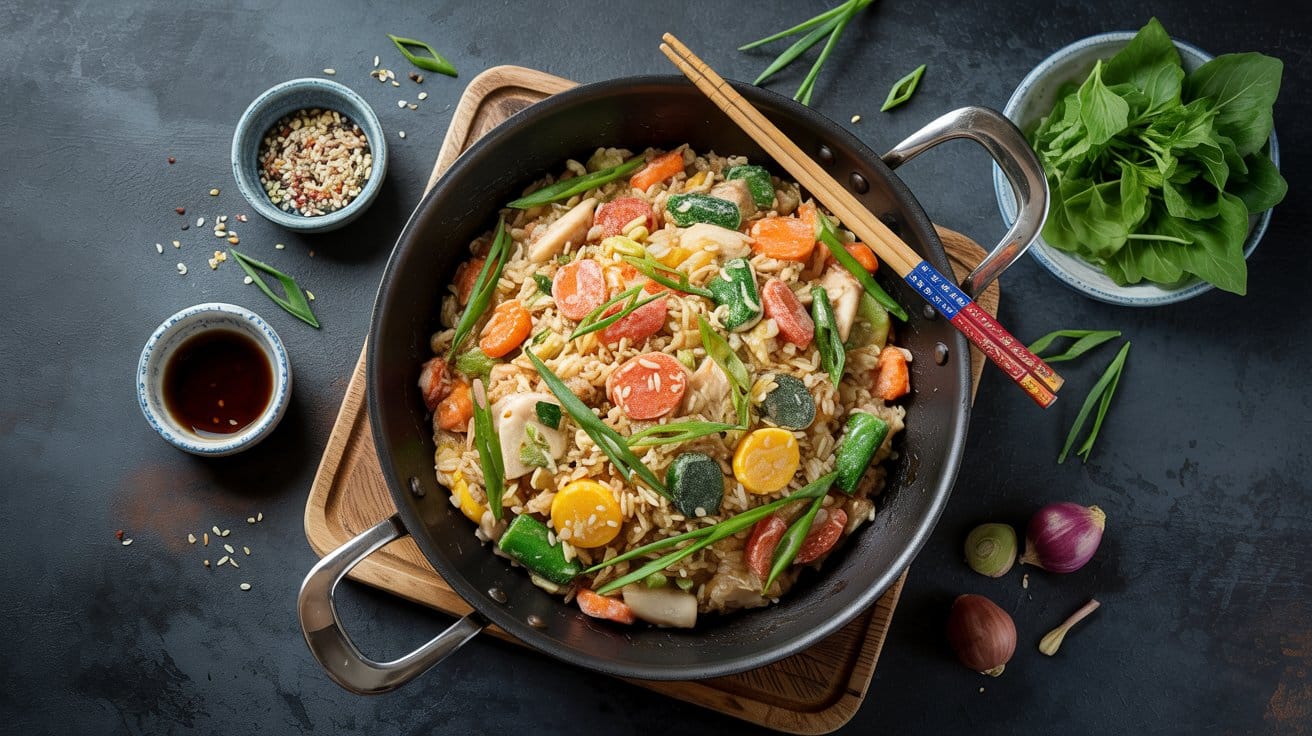 10 vegetable fried rice with frozen mixe YQ6vJ7cJRE29L4Xedr4LPA QxL1av oQoK466qm2rFfsg