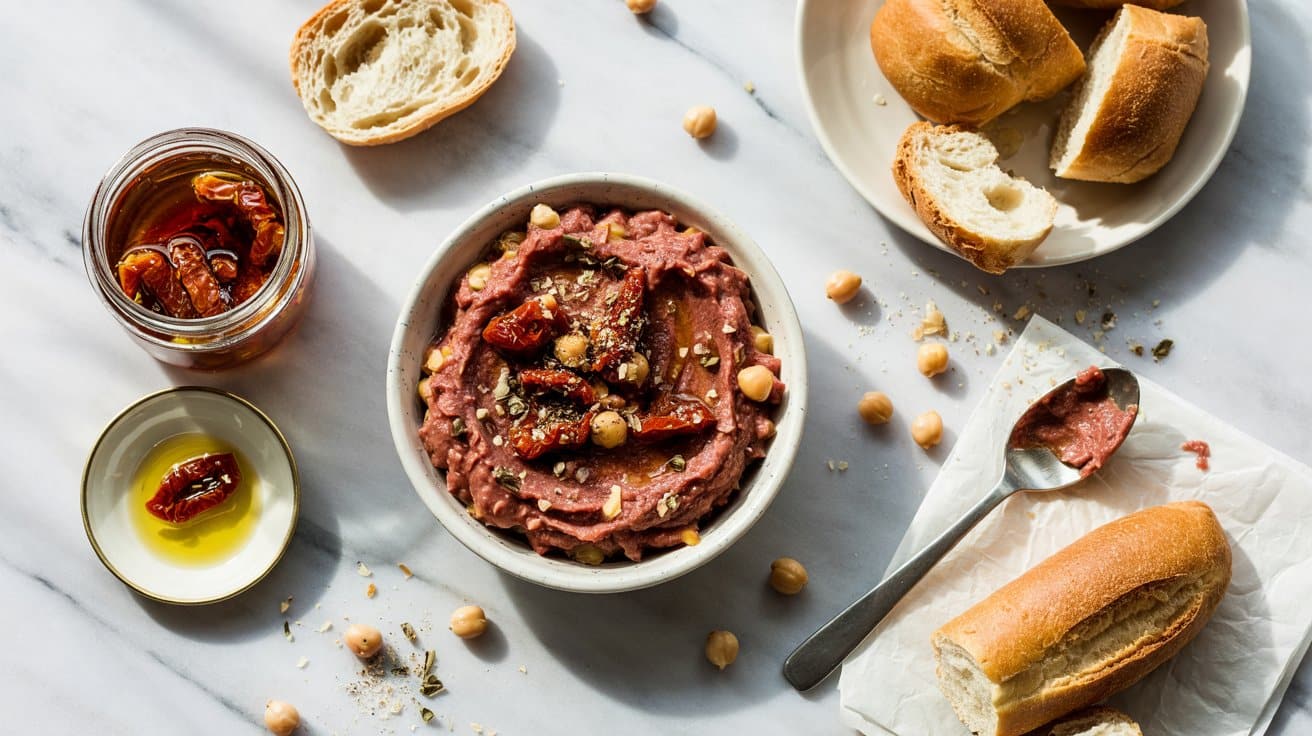 11 chickpea and sundried tomato spread a 8L7KFtT2Q 2IFhVsTKJUkw PVFTQ6dMQB6eO5Am9PR8 Q